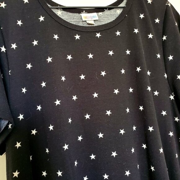EUC LuLaRoe Size 3xl Black And White Star Carly - Picture 2 of 7